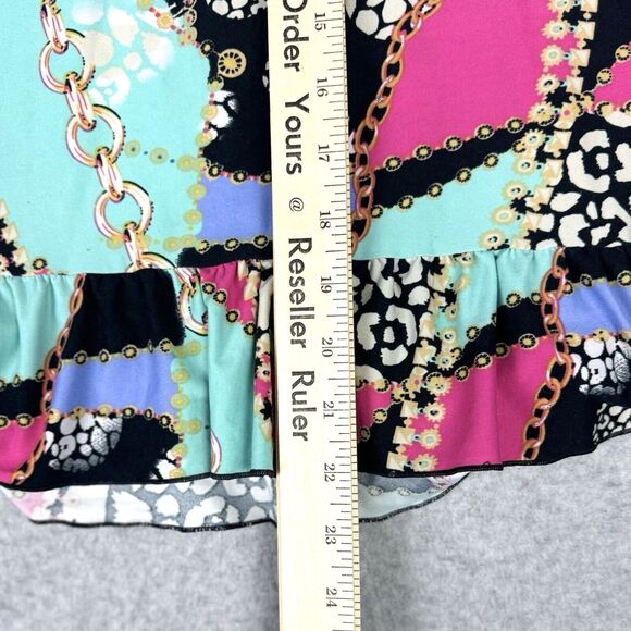 Kathryn Mini Dress Womens Medium Triangle Top Boho Strappy Ruffle Trim Sundress - Picture 10 of 15